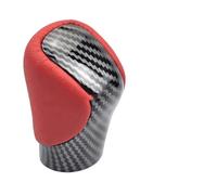 SCKCPNHNPP Pomello Leva Cambio Per Lexus ES GS-450H GX IS-300 NX-300H RC-300 RX-350 Linea Pomello Cambio Automatico 5 Colori Manopola Cambio(Carbon-Red No Hole)