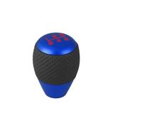 SCKCPNHNPP Pomello Leva Cambio Pomello Cambio Universale In Alluminio Leva Cambio In Pelle Livello Pomello A 5 Velocità Con Adattatore M8 M10 M12 Manopola Cambio(Blue)