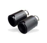 SCKCPNHNPP Tubo Scarico 2 Pezzi per F30 F31 F22 F23 F32 F33 F36 F10 F12 M2 M3 M4 Tubo Scarico Auto con Modifica della Gola Coda in Fibra Carbonio Terminale Scarico(in 63mm out 93mm)