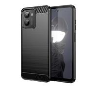 S ustodia per HMD Fusion - Texture spazzolata antiscivolo con design in fibra di carbonio, custodia protettiva antiurto in morbido TPU - Nero