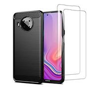 S ustodia per Nokia X10/X20 con Pellicola Proteggi Schermo e Pellicola Protettiva in Vetro Temperato [2 Pezzi] + Custodia Protettiva in TPU