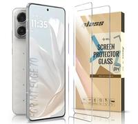 SCL Pellicola proteggi schermo per Motorola Edge 70, confezione da 3 pezzi, in vetro temperato trasparente per Moto Edge 70, compatibile con custodie, 9H