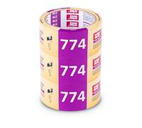 Scley 3 pezzi biadesivo extra forte, strisce antiscivolo per scale Larghezza 50mm, Lunghezza 10m, biadesivo per muro, biadesivo per muro serie *774*, nastro di montaggio giallo, A0313-741050