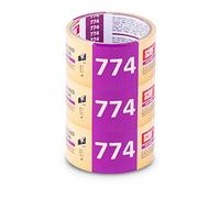 Scley 3 pezzi biadesivo extra forte, strisce antiscivolo per scale Larghezza 50mm, Lunghezza 5m, biadesivo per muro, biadesivo per muro serie *774*, nastro di montaggio giallo, A0313-740550