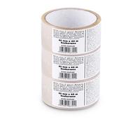 Scley 3 Stück Paketband, Klebeband Breite 45mm, Länge 40m, Packband PP, Transparent Paketklebeband, Verpackungsband für Umzug, Renovierung, Sanierung, A0340-040340