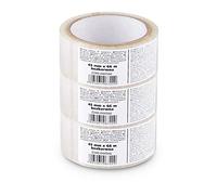 Scley 3 Stück Paketband, Klebeband Breite 45mm, Länge 66m, Packband PP, Transparent Paketklebeband, Verpackungsband für Umzug, Renovierung, Sanierung, A0340-040366