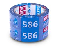 Scley Nastro per mascheratura, Larghezza nastro di crepa 38mm, Lunghezza 33m, 2 pezzi di nastro da pittore, blu, Nastro in Carta per Mascheratura Serie *586*, A0300-860238