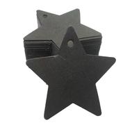 Sclmgo 100 Pezzi Etichette Regalo a Forma di Etichette per Confezioni Regalo Bambini Adulti Progetti Artigianato Stelle Etichette Appese per Matrimoni, Nero