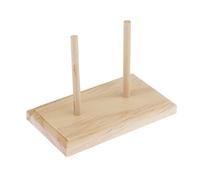 Sclmgo Portafilo a 2 Rocchetti, Portafilo in Legno, Organizer per Cucito, Quilting, Ricamo, Trecce per Capelli