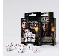 Q-Workshop CLR26 - Classic Runic White/Red Dice Set (7)