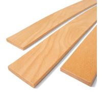 SCM Créations Set di 3 doghe 64,5 cm 645 mm larghezza 53 mm spessore 8 mm legno faggio durevole | Rete letto divano clic clac bz | 7 pieghe di ricambio rinforzo resistente supporto materasso