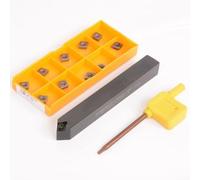 SCMCN1212H06 12x100mm Tornio Esterno Portautensili con 10PC CCMT060204 Inserti in Carburo per CNC Metalworking