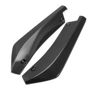 SCMDNOZ 2 Pezzi Spoiler per Paraurti Posteriore Auto per Maserati Quattroporte V 2003-2006 2007 2008 2009 2010 2011 2012, Diffusore Avvolgere Angolo Splitter, Accessori Auto,Carbon Fiber Black