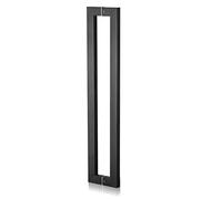 SCMYZLYD Barre laterali per maniglie per porte a libro, Maniglia for porta scorrevole interna ed esterna della banca del fienile, confezione da 2 misure multiple multicolori(Black,44cm/17inch)