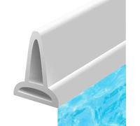SCMYZLYD Barriera Impermeabile per Doccia, Diga dell'Acqua for Doccia Bianca 160-340 cm(330cm)