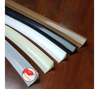 SCMYZLYD Barriera Impermeabile per Doccia, Striscia autoadesiva for diga d'Acqua for Doccia in Silicone for Bagno Multicolore 60-400 cm(Black,150CM)