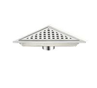 SCMYZLYD Coperchio per Lo scolo dei Pavimenti dei bagni, Piletta di Scarico angolare Triangolare in Acciaio Inossidabile Multicolore(Lattice 03)