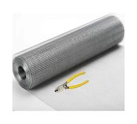 SCMYZLYD Foglio in Rete di Acciaio Inossidabile, 304 Stainless Steel Welded Wire Mesh Roll 12mm Opening Silver Multiple Sizes Pack of 2(0.3x15m)