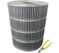 SCMYZLYD Foglio in Rete di Acciaio Inossidabile, Galvanized Welded Wire Mesh Fence 0.9x3.9 inch Pack of 2 Silver Multiple Sizes(0.5x2m)