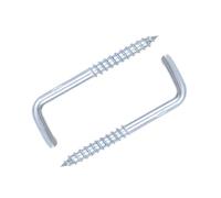 SCMYZLYD Ganci ad angolo retto, L Shaped Self Tapping Screw Hooks Zinc Plated Pack of 10 or 20 Multiple Sizes(M3.4x40mm 10pcs)