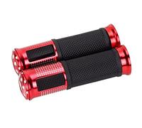 SCMYZLYD Manopole per Manubrio, Manopole for Manubrio da 22 mm, for Mountain Bike, Ciclismo, Bici, MTB, BMX, in Gomma Morbida e Antiscivolo, con Blocco dell'estremità della Barra(Red)