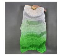 SCMYZLYD Ventagli per Danza del Ventre, 1 Paio di ventagli SilkVeil da Donna, Lunghi Pieghevoli, Sinistra a Destra, for adorazione, lode, Danza, Festa, palcoscenico, spettacoli(Red,150cm 1pair)