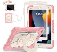 Scnioy Custodia per iPad 9a generazione iPad 9th Generation iPad 9th 8th 7th Generation iPad 10.2 pollici iPad 9th Gen Cover con pellicola protettiva portapenne Tablet per bambini Supporto girevole a