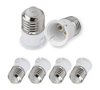 SCNNC Adattatore Portalampada da E27 a B22 Convertitore, Adattatore Lampadina con Attacco da Edison E27 a Baionetta B22 per Lampadina Alogena LED CFL Incandescente, 6 Pezzi
