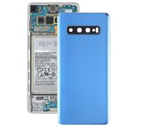 Scocca Back Cover Copri batteria Vetro camera PER Samsung Galaxy S10 SM G973 BLU