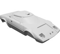 Scocca Carrozzeria Lancia Stratos per Modello Auto 1/64 Stampata 3D