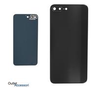 Scocca Copribatteria per Apple Iphone 8 PLUS NERO Vetro Camera Posteriore back +