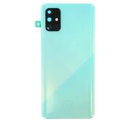 Scocca Copribatteria Vetro ORIGINALE Samsung A71 A715F Prism BLU Back Cover oem