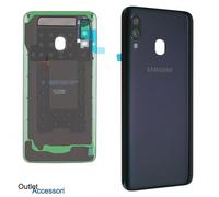 Scocca Copribatteria Vetro Posteriore ORIGINALE Samsung A40 A405 Nero Back Cover