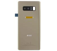 Scocca Cover Back Copri Batteria posteriore Per SAMSUNG GALAXY NOTE 8 SM-N950 N950F Con Vetro Fotocamera Ricambio Pari all'Originale Sostituzione Riparazione Gold Oro