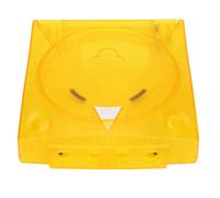 Scocca di ricambio trasparente in stile retrò per Sega Dreamcast DC, custodia protettiva in plastica traslucida antiurto, facile da trasportare,