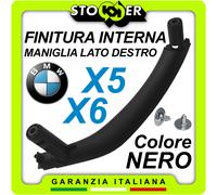 Scocca MANIGLIA INTERNA Tiraporta Ant Post Destra per Passeggero BMW X5 X6 NERA