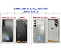 SCOCCA POSTERIORE COPRI BATTERIA COVER SAMSUNG A16 4G SM-A165 + VETRO FOTOCAMERA