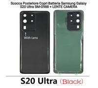 Scocca Posteriore Copri Batteria Samsung Galaxy S20 Ultra SM-G988 + LENTE CAMERA