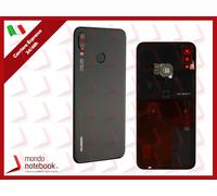 SCOCCA POSTERIORE ORIGINALE HUAWEI P20 LITE BACK COVER VETRO COPRI BATTERIA NERO