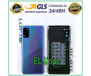 SCOCCA POSTERIORE ORIGINALE SAMSUNG GALAXY A41 SM-A415 BACK COVER VETRO BLU