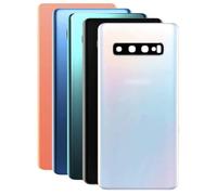 Scocca vetro Copribatteria Posteriore Per Samsung S10 Plus SM-G975 G975F G975/DS S10+ Ricambio Pari Originale in Vetro Con Biadesivo e Vetro Fotocamera compreso, Cover Back Glass Pannello (BLU)