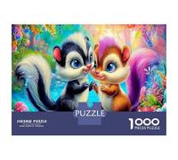 Scoiattoli 1000 Pezzi Giochi Di Puzzle Per Lo Sviluppo Cognitivo Scoiattolo per Fun Fresent & Activity Per La Casa 38x26cm/1000pcs