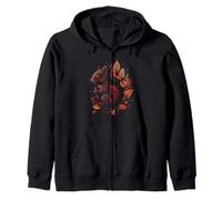 Scoiattolo Autunno Autunno Foglie Foresta Felpa con Cappuccio