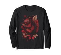 Scoiattolo Autunno Autunno Foglie Foresta Maglia a Manica