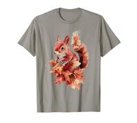 Scoiattolo Autunno Autunno Foresta Animale Vintage Scoiattolo Amante Maglietta