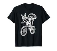 Scoiattolo Bicicletta Bicicletta Divertente Animale Biker Bici Cool Bike Maglietta