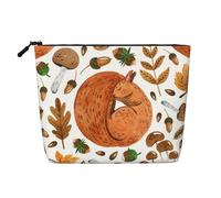 Scoiattolo, Borsa per cosmetici in lino sintetico Borsa per trucco Borsa da viaggio portatile