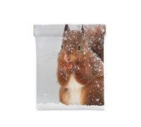 Scoiattolo carino nella neve stampato, Spremere il portafoglio superiore da donna Borsa portaoggetti Piccola portamonete Portamonete