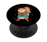 Scoiattolo che gioca a basket con albero PopSockets PopGrip Adesivo
