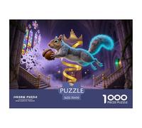 Scoiattolo della cattedrale di York Puzzle in Legno Impermeabile DIY Puzzles Da 1000 Pezzi Per Adulti Colorati Giochi Di Impegnativi
